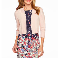 Ronni Nicole 3/4 Sleeve Straight Neck Shrug
