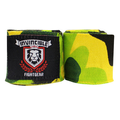 Amber Fight Gear AHR-4005-P3 180 in. Invincible Elastic Thick Printed Handwraps