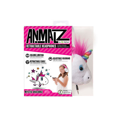 Emerge Technologies Retrak - Retrack Animalz On-ear Headphones - Unicorns