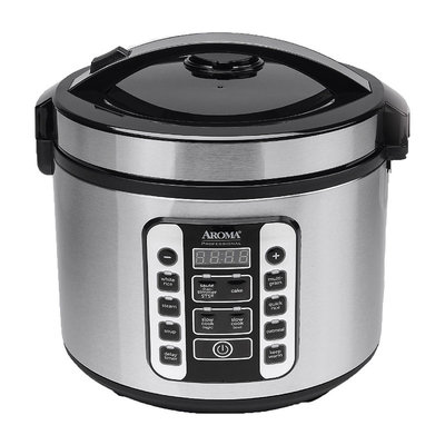 Aroma ARC-1020SB 20-Cup Digital Cool-Touch Rice Cooker & Food Steamer