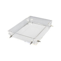 Rojo 16 Lucite Large Silver Stud Tray