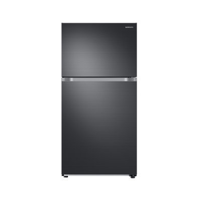 Samsung RT21M6215SG Top Freezer Refrigerator with 21 cu. ft. Capacity Factory Installed Ice Maker and 2 Refrigerator Shelves in Black Stainless
