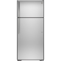 GE 17.5-cu ft Top-Freezer Refrigerator (Stainless Steel) GAS18PSJSS