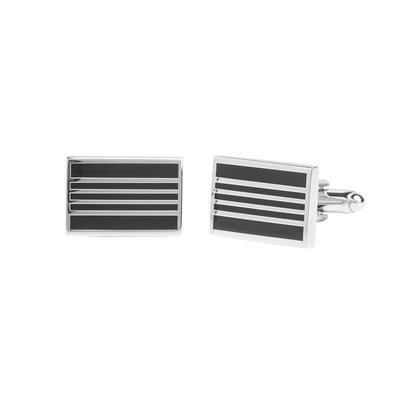 Stafford Black Stripe Cufflinks