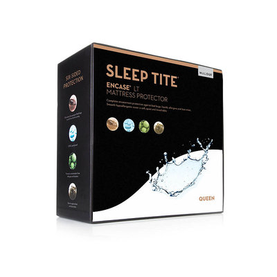 Sleep Tite Encase Mattress Encasement Protector - Vinyl Free - Split Queen