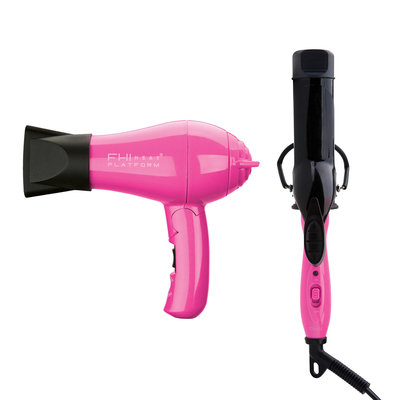 Fhi Heat, Inc. Platform Limited Edition Travel Dryer And Curling Iron - Pink Flat Iron
