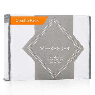 Weekender Twin XL Jersey Waterproof Mattress Protector and Pillow Protector Combo Pack