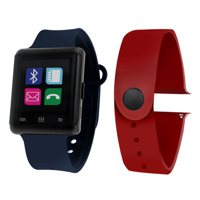 Itouch Air Air Activity Tracker & Interchangeable Band Set Blue/Red Unisex Multicolor Smart Watch-Jcp5553b724-Nab