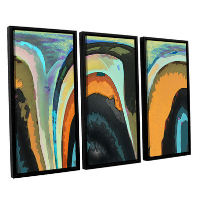 Brushstone Bigan 3-pc. Floater Framed Canvas WallArt