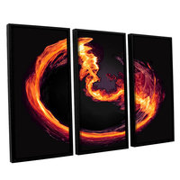 Brushstone Purify 3-pc. Floater Framed Canvas WallArt