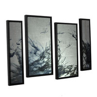Brushstone Reincarnate 4-pc. Floater Framed Staggered Canvas Wall Art