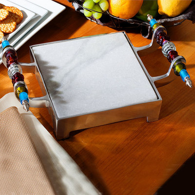 Asstd National Brand St. Croix Trading Kindwer Beaded Marble Cheese Serving Tray