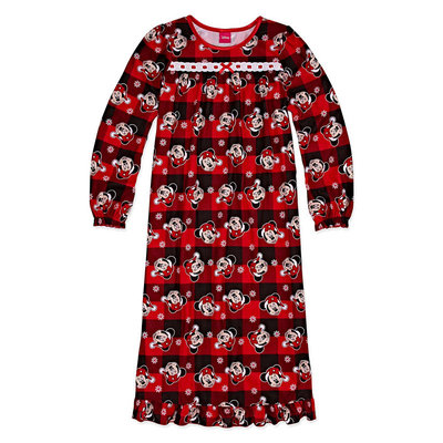 Fisher-price Disney Long Sleeve Minnie Mouse Nightgown-Big Kid Girls