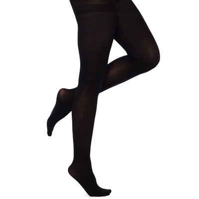 Solid Control Top Opaque Tights