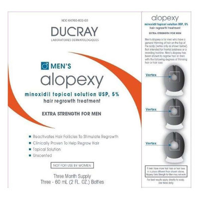 DuCray DUCRAY alopexy 5% MEN's (3x 60 ml / 2 fl oz)