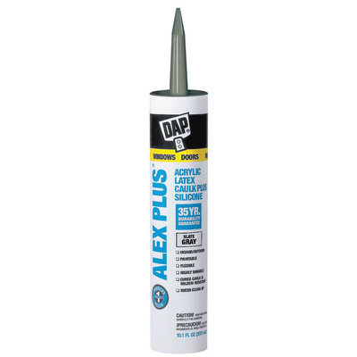 Dap Slate Gray Acrylic Latex Caulk With Silicone 18118