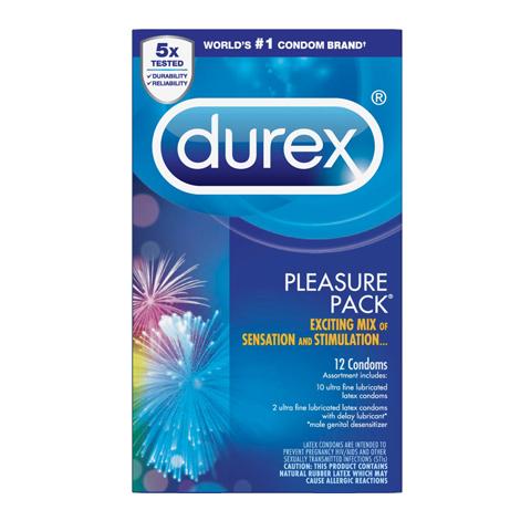 ebony male masturbators Durex Condom Pleasure Pack Assorted Natural Latex Condoms, An exciting mix  of sensation and stimulation