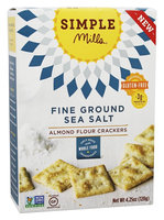 Fine Ground Sea Salt Almond Flour Crackers