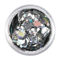 The Gypsy Shrine Face; Hair and Body Glitter - Chunky Silver Mix