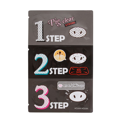 Holika Holika Pig Clear Blackhead 3-Step Kit Strong