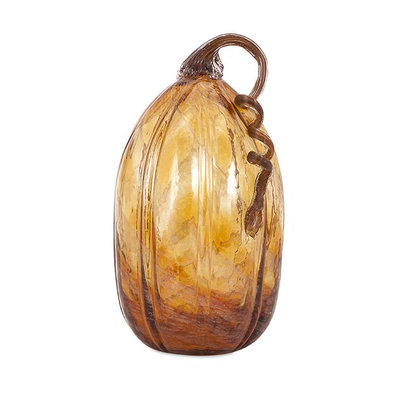Imax Corporation Benzara Gilded Large Glass Pumpkin