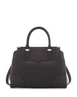Amorous Saffiano Satchel Bag, Black
