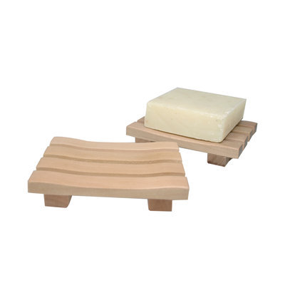 LATHER Wooden Slatted Soap Dish