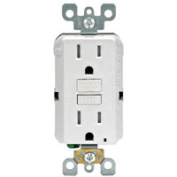 Leviton GFCI Receptacle 15 amps 1-15 R 125 White-Mfg# GFTR1-03W