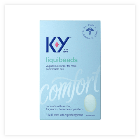 ky lubricant suppositories K&Y Silicone Vaginal Suppositories Moisturizer for Comfort and Lubrication,  6 Ovules