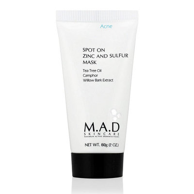 Mad Skincare M.A.D SKINCARE SPOT ON ZINC AND SULFUR MASK (60 g / 2.0 oz)