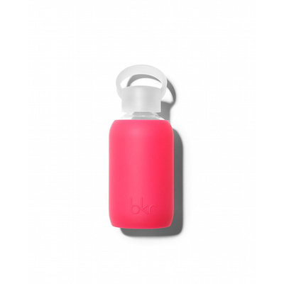 Glass Water Bottle, Bisous, 250 mL - bkr