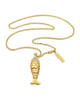 Estée Lauder Modern Muse Golden Articulated Fish Necklace Perfume Compact by Monica Rich Kosann