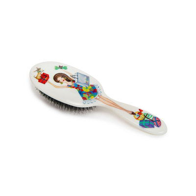 Rock & Ruddle Holiday Brunette Miss Daisy Hair Brush