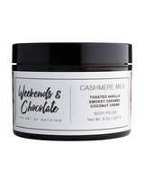 Weekends And Chocolate Body Scrub - Cashmere Milk, 8.0 oz./ 227 mL
