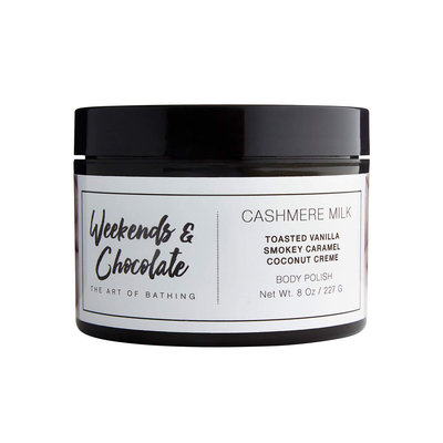 Weekends And Chocolate Body Scrub - Cashmere Milk, 8.0 oz./ 227 mL