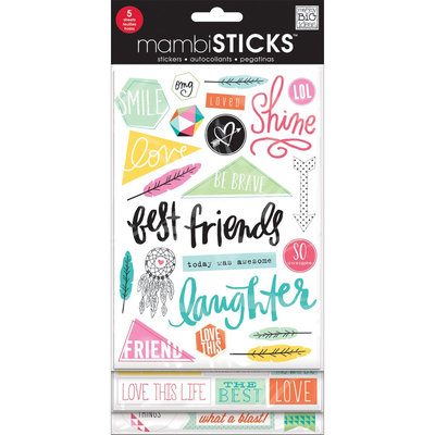 Glitter Stickers Value Pack-Geometric Friends