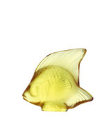 Lalique Crystal Fish Gold 30029
