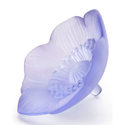 Lalique Blue Lavender Anemone Figure - Bloomingdale's Exclusive
