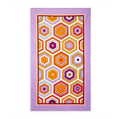 Jonathan Adler Honeycomb Beach Towel, Lavender