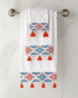 John Robshaw Aloka Hand Towel, Size One Size - Coral