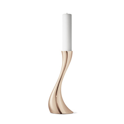 Georg Jensen Cobra Rose Gold Small Floor Candleholder
