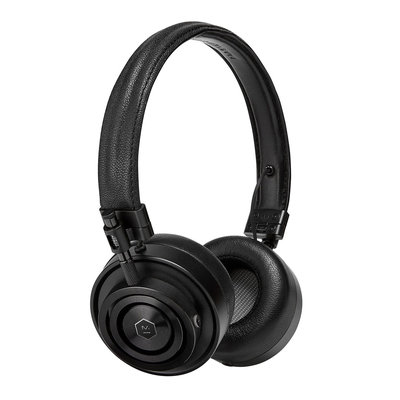 Master & Dynamic MH30 Foldable On Ear Headphones - Black Metal / Black Leather