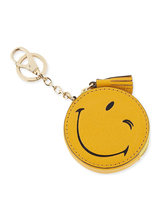 Wink Goatskin Coin Purse, Yellow - Anya Hindmarch