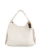 Coach Pebbled Leather Hobo Bag, Black