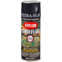 Krylon K04290000 Sp Camo Black Paint, 11 oz.