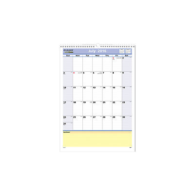 At-A-Glance® 2016 - 2017 QuickNotes® Academic Monthly Wall Calendar (PM53 17) - Academic Wall Calendars