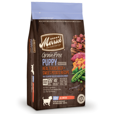 Merrick Grain Free Puppy Beef & Sweet Potato Dry Dog Food, 4 lbs