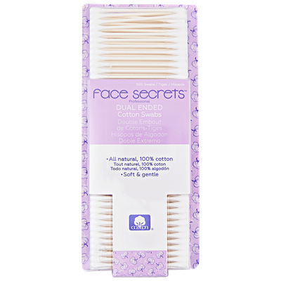 Face Secrets Double Tipped Cotton Swabs 500ct.