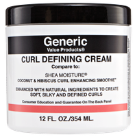 Generic Value Products GVP Curl Defining Cream Compare to Shea Moisture Coconut & Hibiscus Curl Enhancing Smoothie