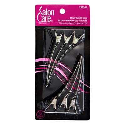 Salon Care Metal Duckbill Clips